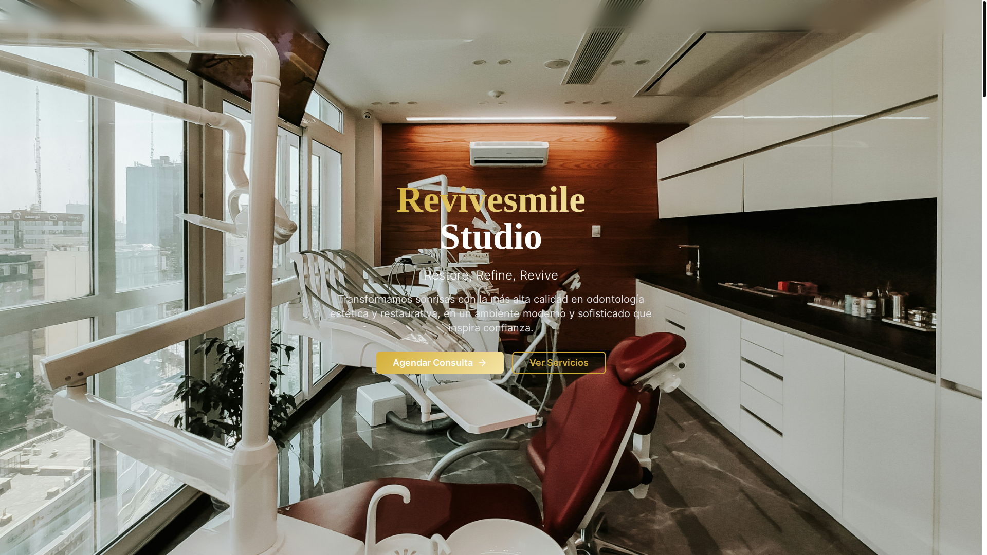 website screenshot of https://revivesmilestudio.com/