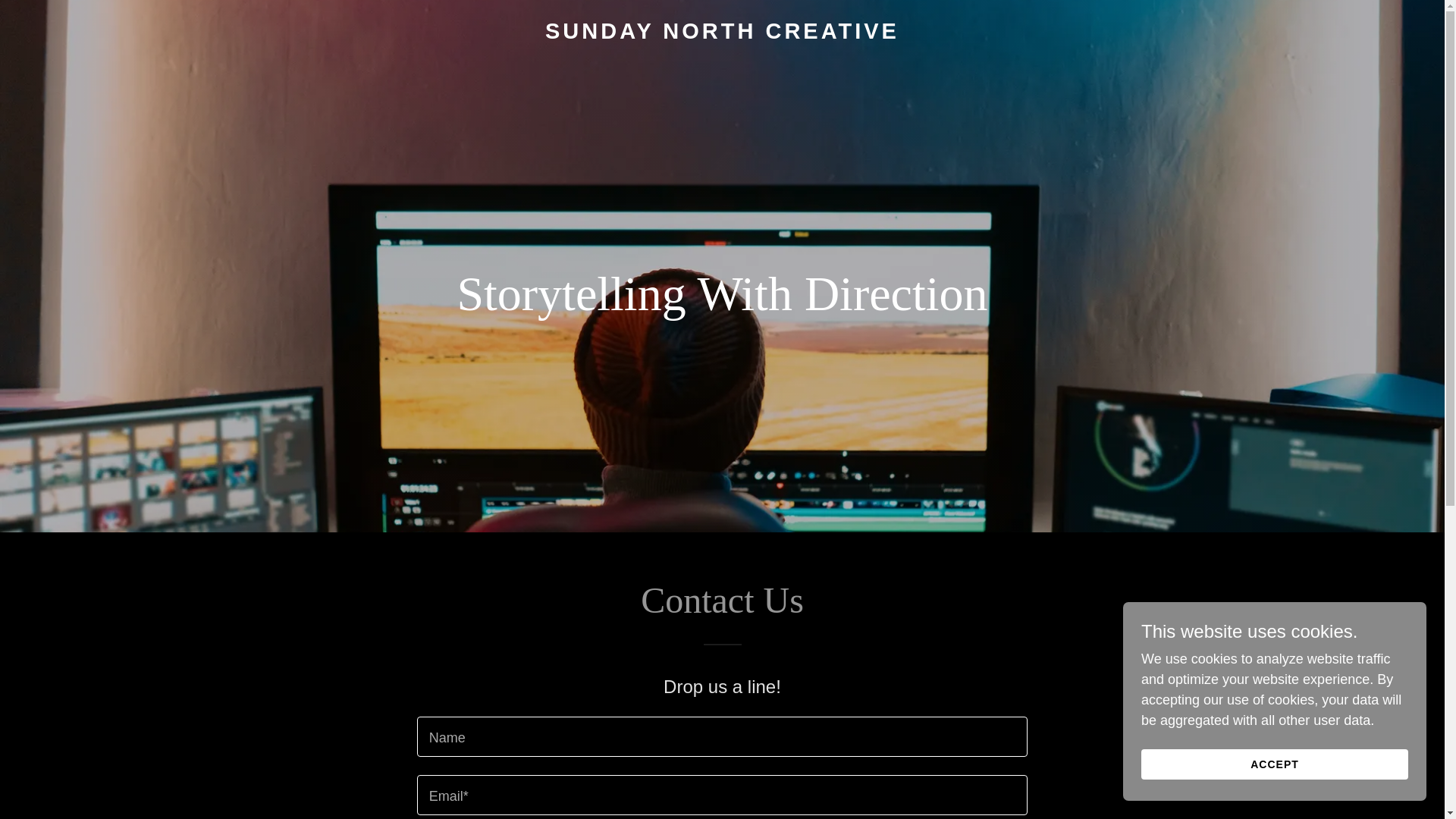 website screenshot of https://sundaynorthcreative.com/