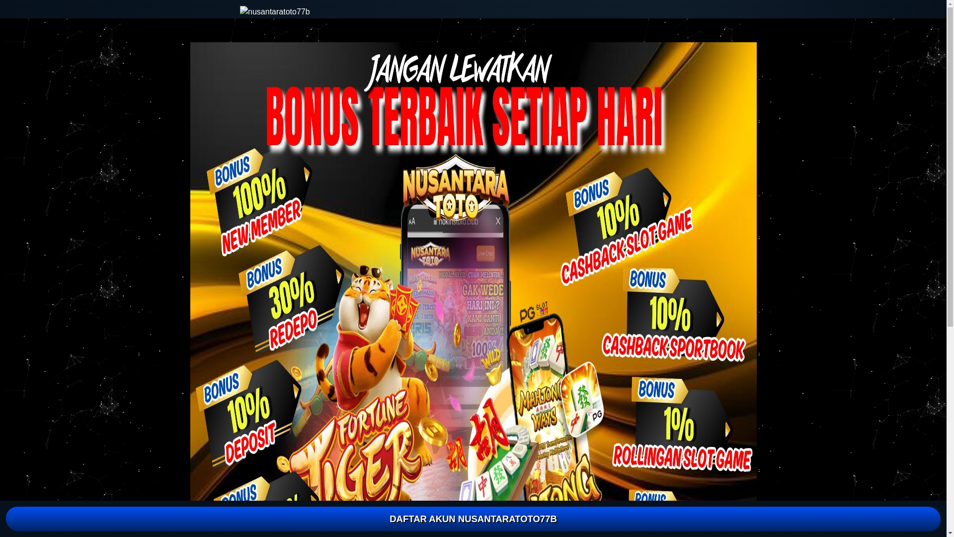 website screenshot of https://nusantaratoto77b.com/