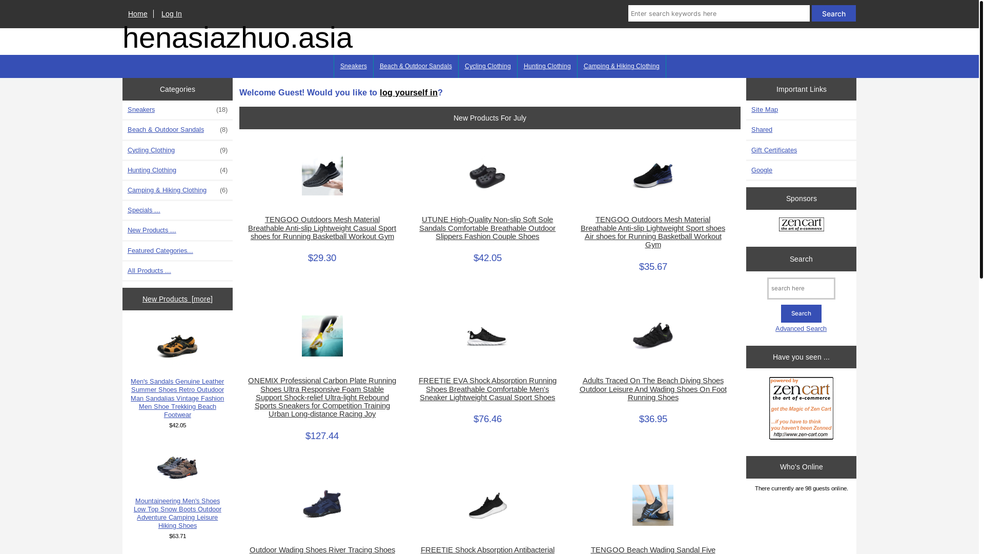 website screenshot of https://henasiazhuo.asia/