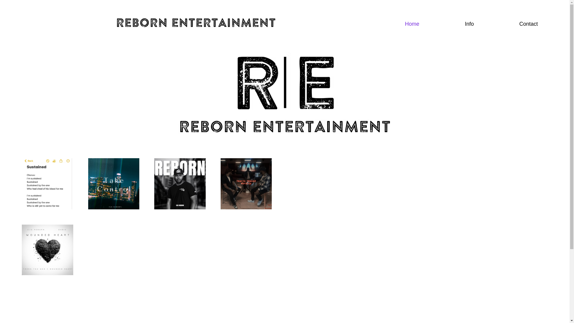 website screenshot of https://rebornenterainment.net/