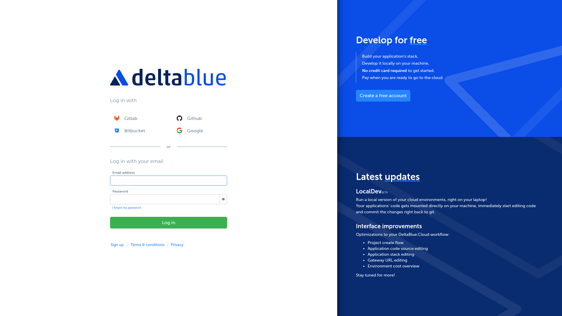 website screenshot of https://staging-deltablue-user.pages.dev/