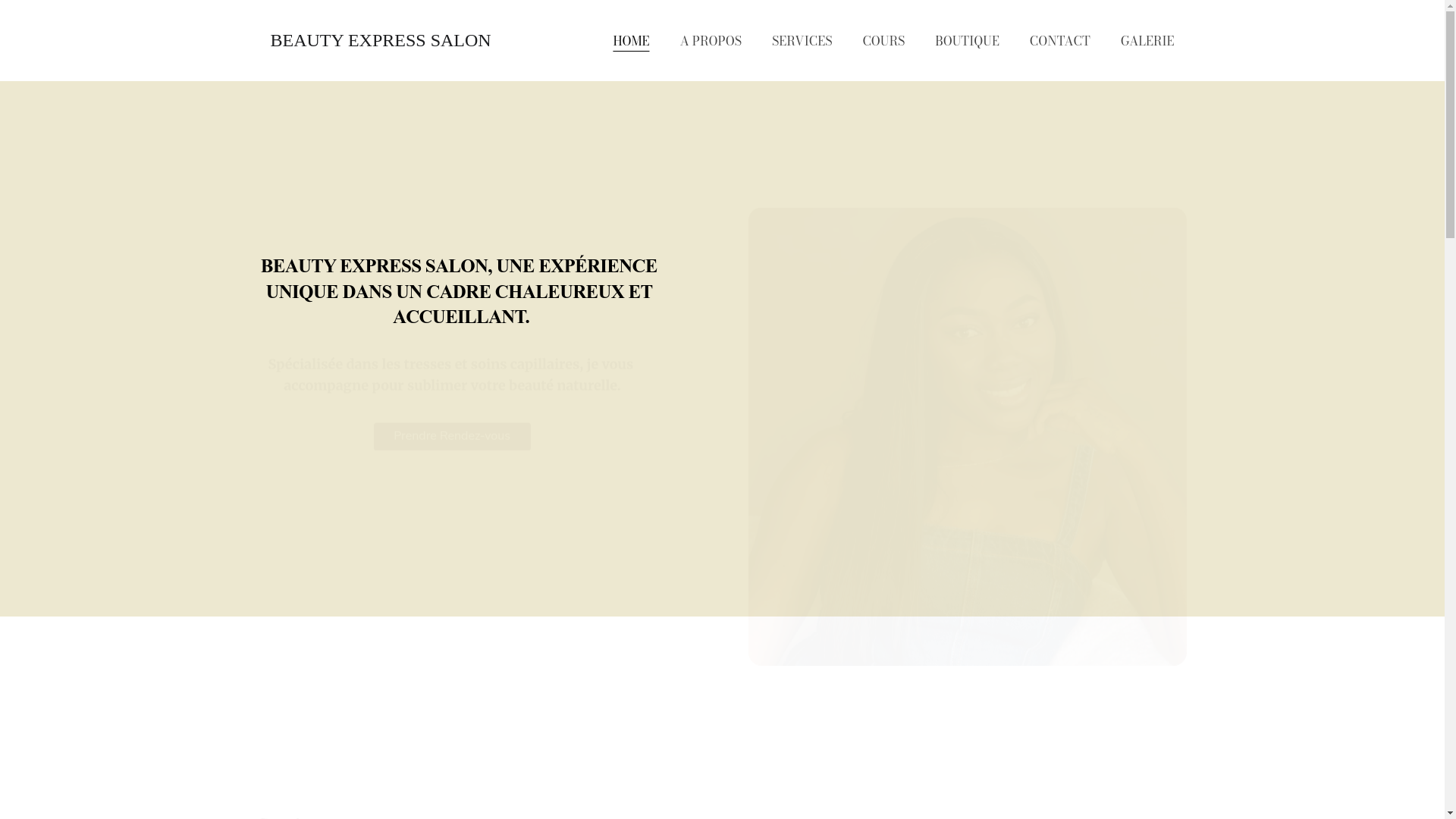 website screenshot of https://beautyexpressstudio.com/