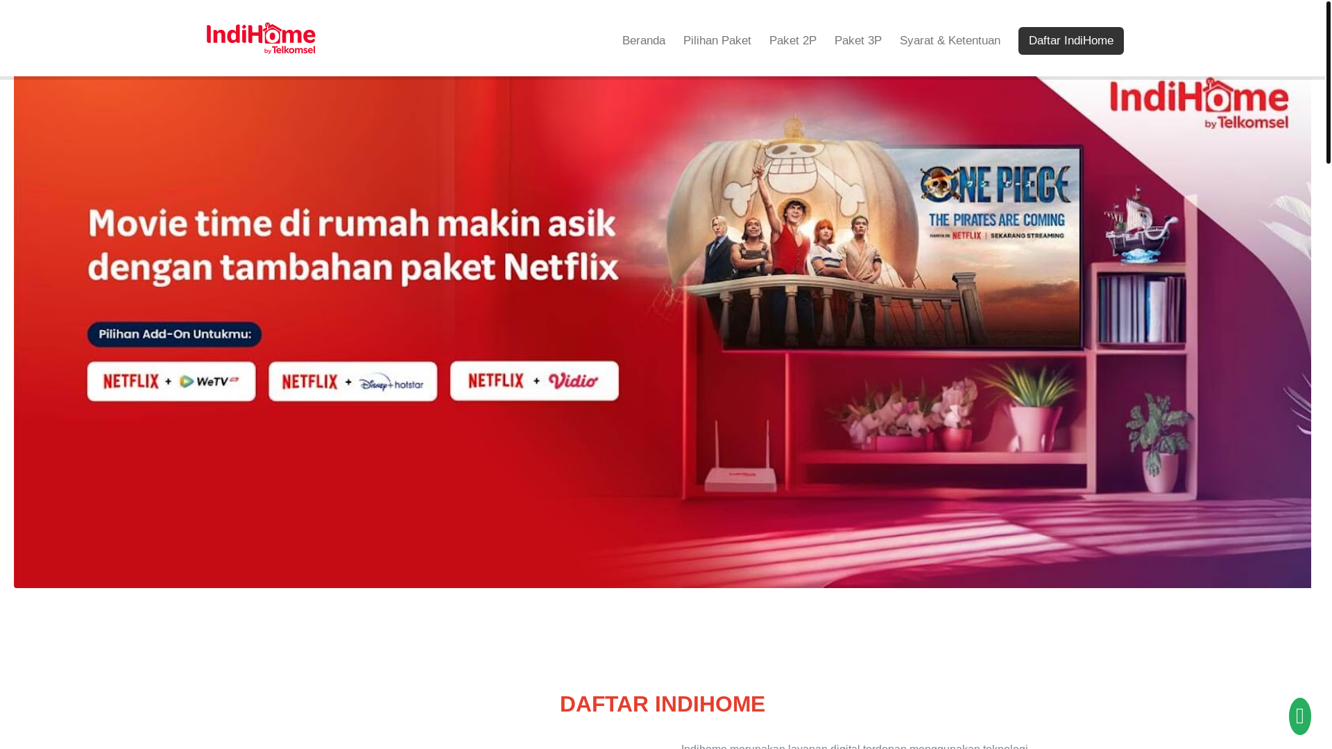 website screenshot of https://indihomekotabogor.web.id/