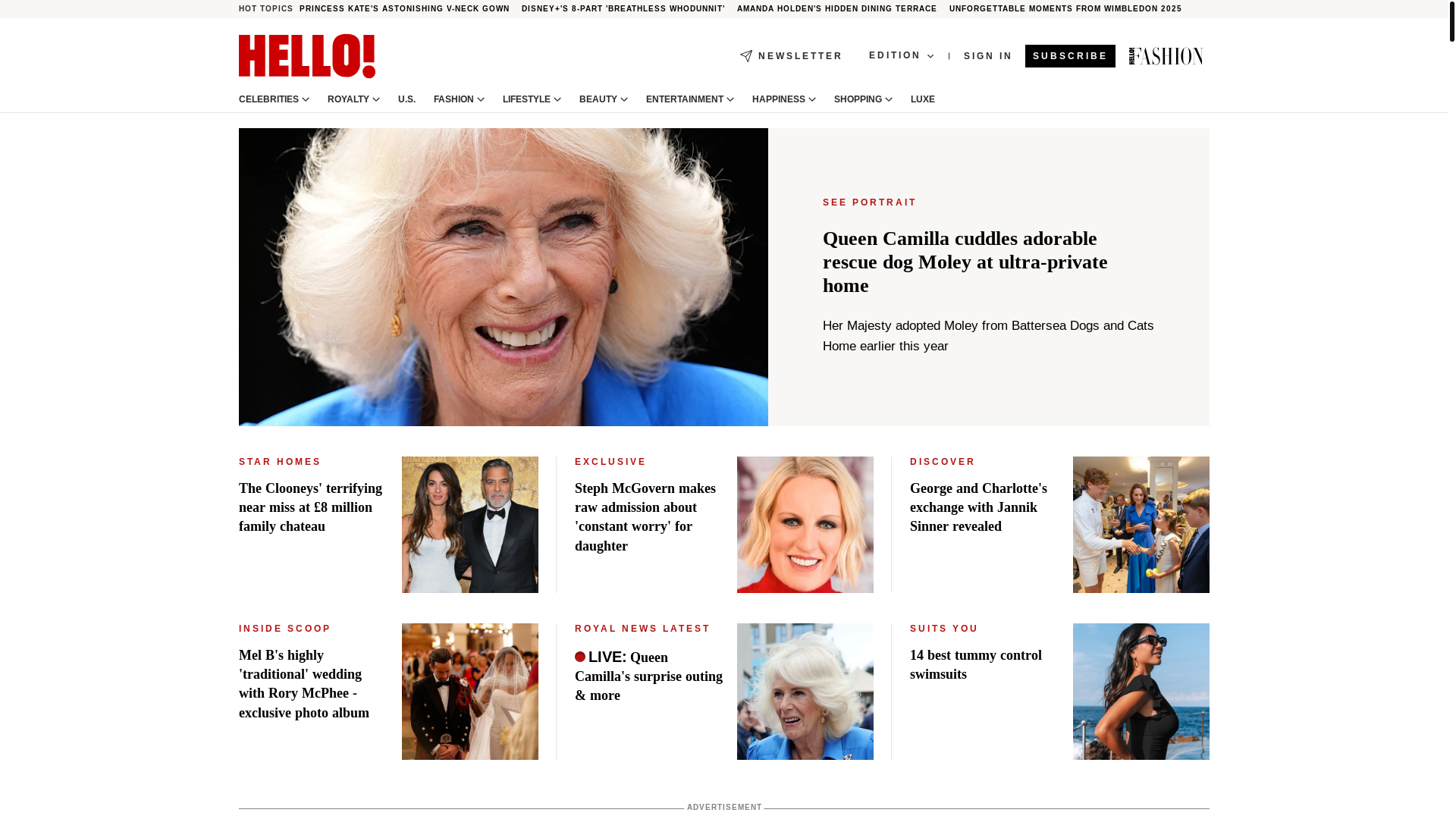 website screenshot of https://hellomagazine.pics/