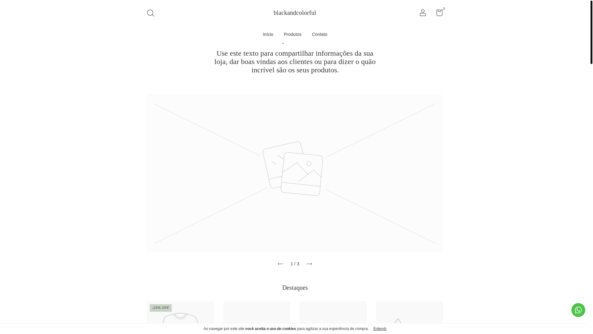 website screenshot of https://blackandcolorful.com.br/