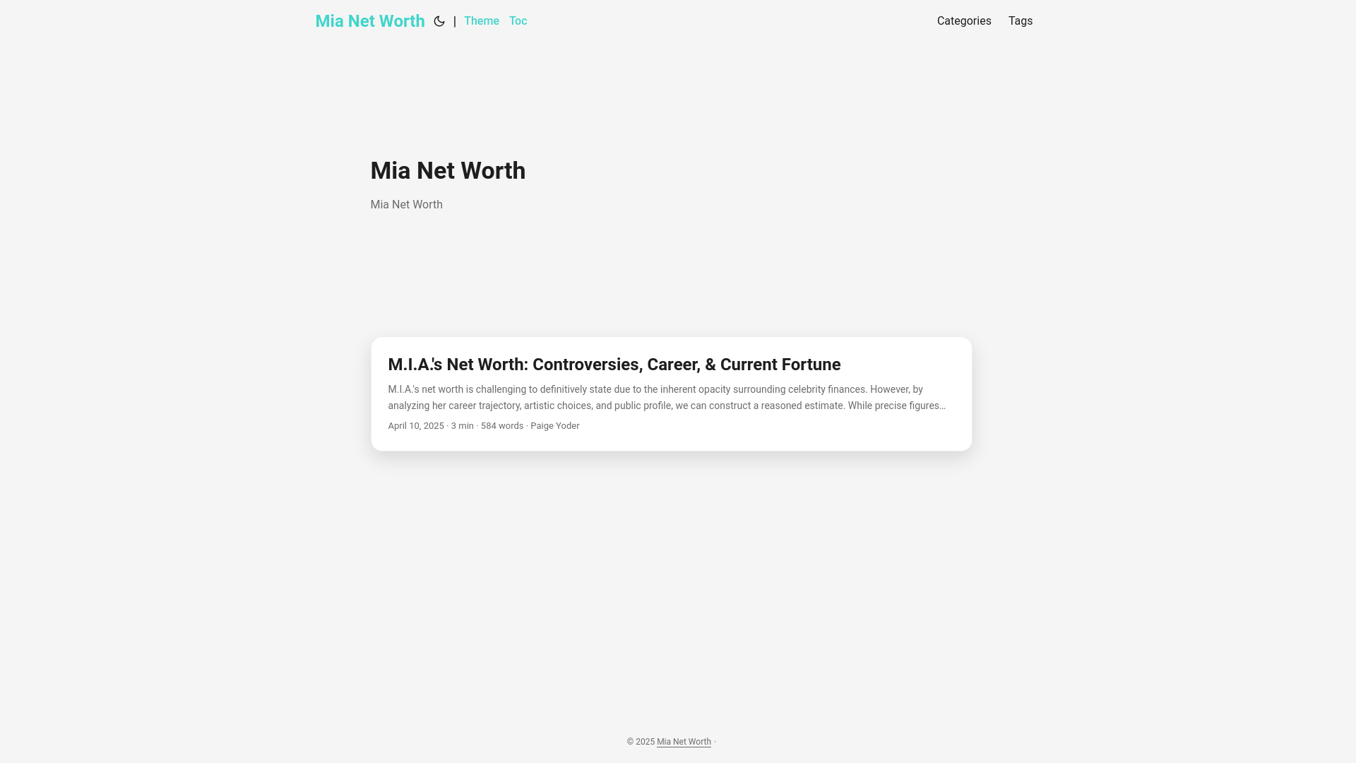 website screenshot of https://mia-net-worth.pages.dev/
