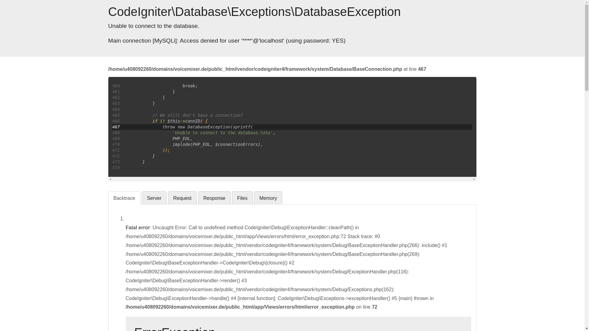 website screenshot of https://voicemixer.de/