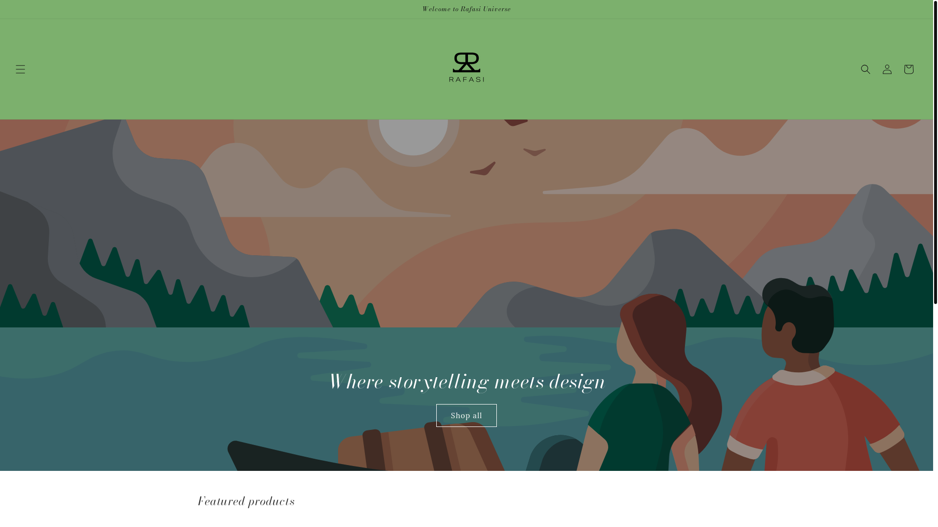 website screenshot of https://rafasiuniverse.com/
