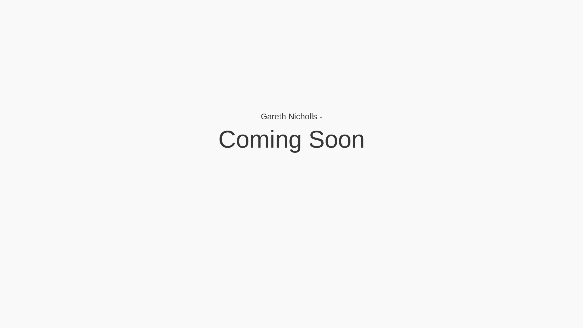 website screenshot of https://garethjnicholls.co.uk/