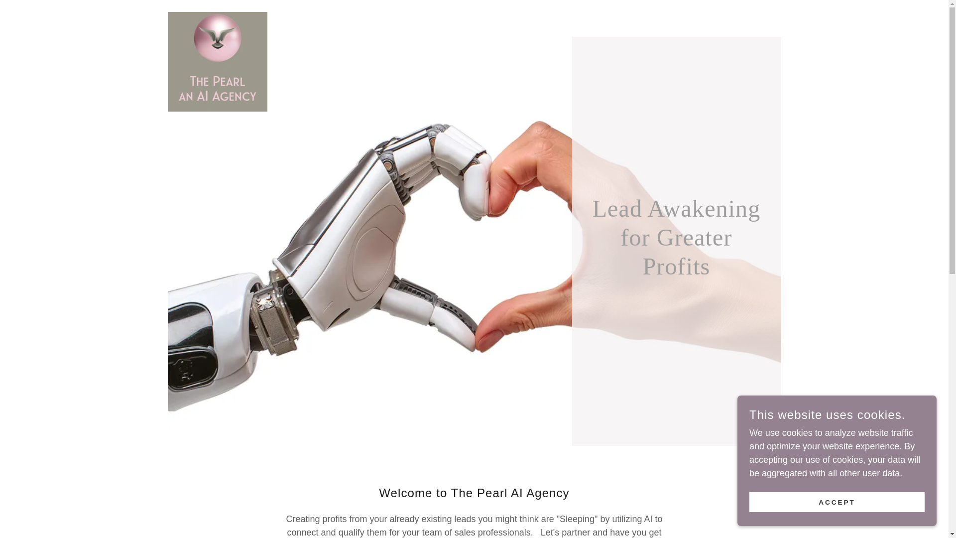 website screenshot of https://aiagency-pearl.com/