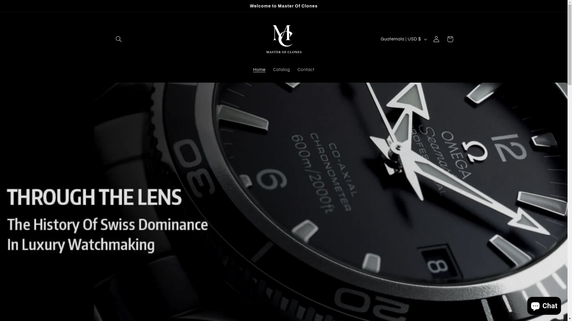 website screenshot of https://masterofclones.com/