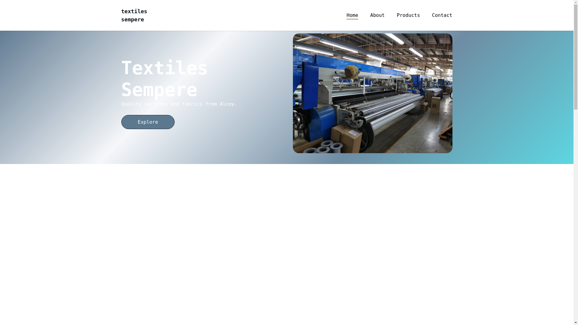 website screenshot of https://textilessempere.es/