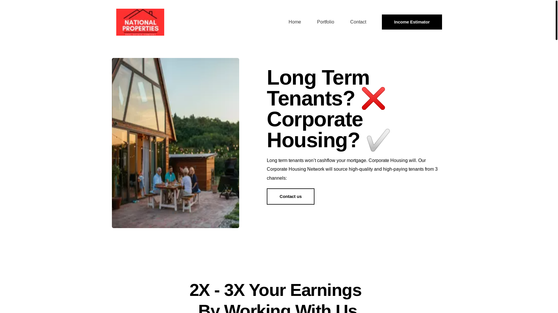 website screenshot of https://nationalproperties.online/