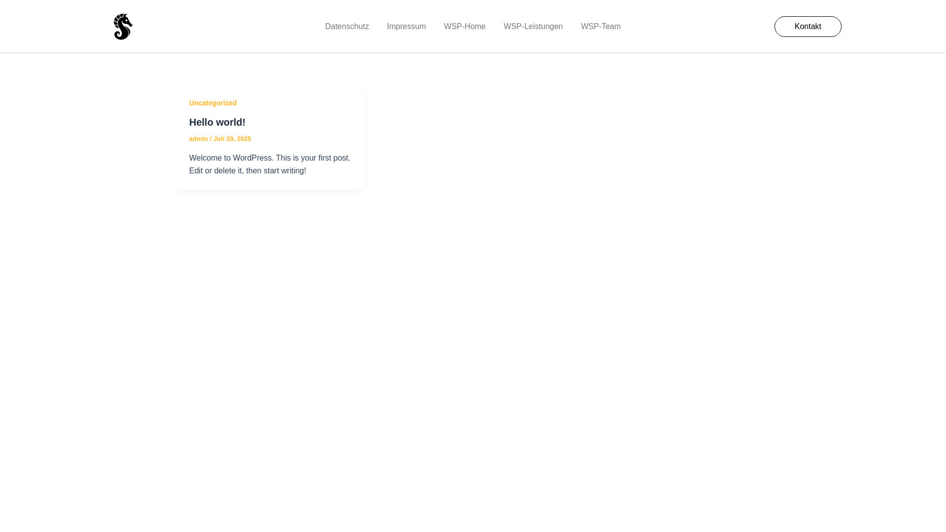 website screenshot of https://whiteseahorseproduction.de/