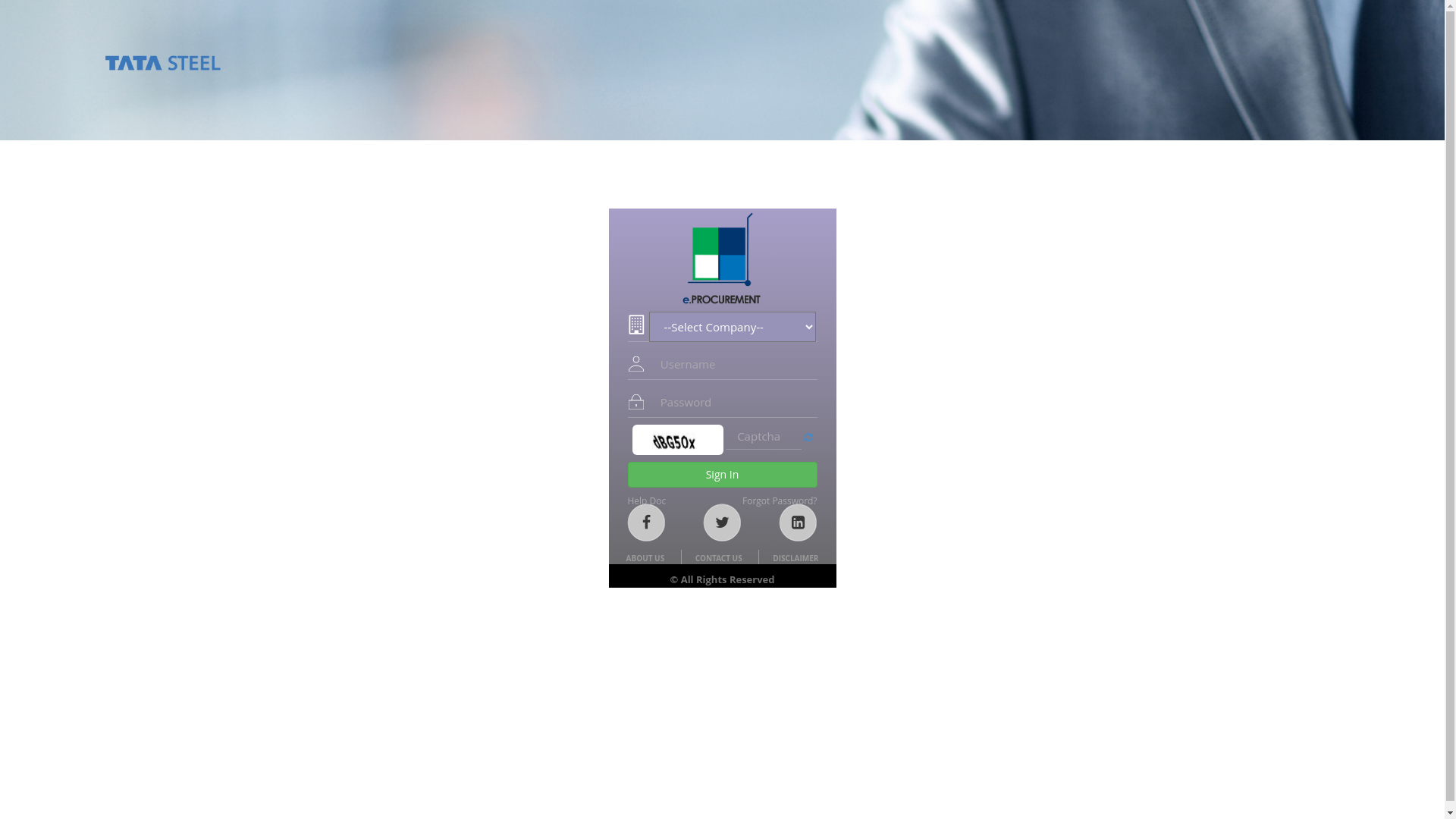 website screenshot of https://gbr01.safelinks.protection.outlook.com/?url=https%3A%2F%2Ftsukwebapps.tatasteel.co.in%2FEPROCGLOBAL%2FLogin.aspx&data=05%7C02%7CJoshuaJames%40mcpplc.com%7C79ae4bf1735646a281f608dddef8995d%7C739f37280784461394a80b7f57c766ba%7C1%7C0%7C638911881516603394%7CUnknown%7CTWFpbGZsb3d8eyJFbXB0eU1hcGkiOnRydWUsIlYiOiIwLjAuMDAwMCIsIlAiOiJXaW4zMiIsIkFOIjoiTWFpbCIsIldUIjoyfQ%3D%3D%7C0%7C%7C%7C&sdata=A6KBtp2p9yMYEH8%2FbLtE23QcF%2BBAyYPr%2BjbxuDgwWR4%3D&reserved=0
