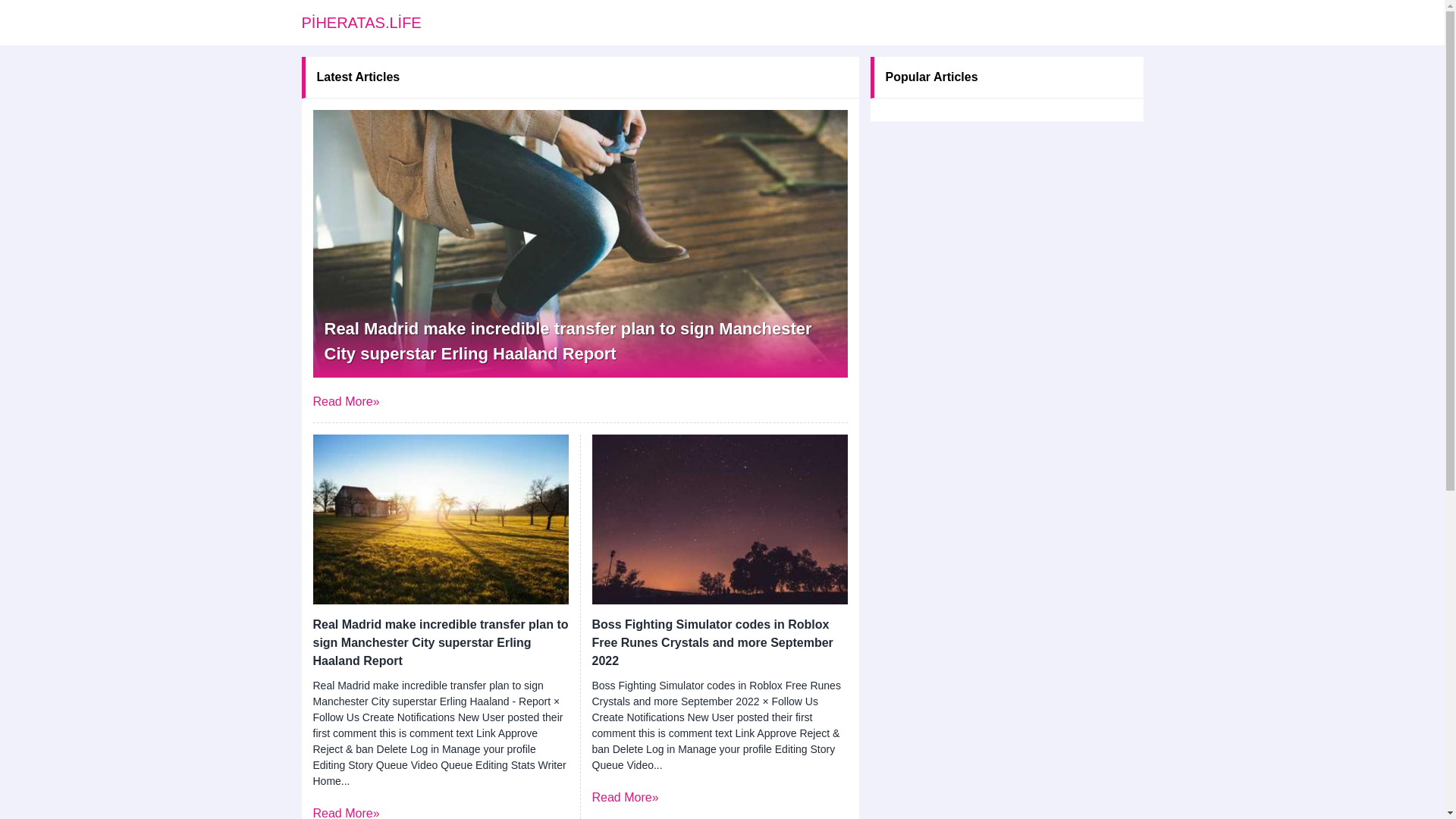 website screenshot of https://piheratas.life/
