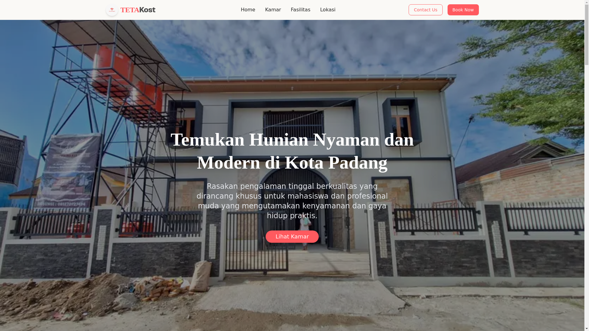 website screenshot of https://tetakost.com/