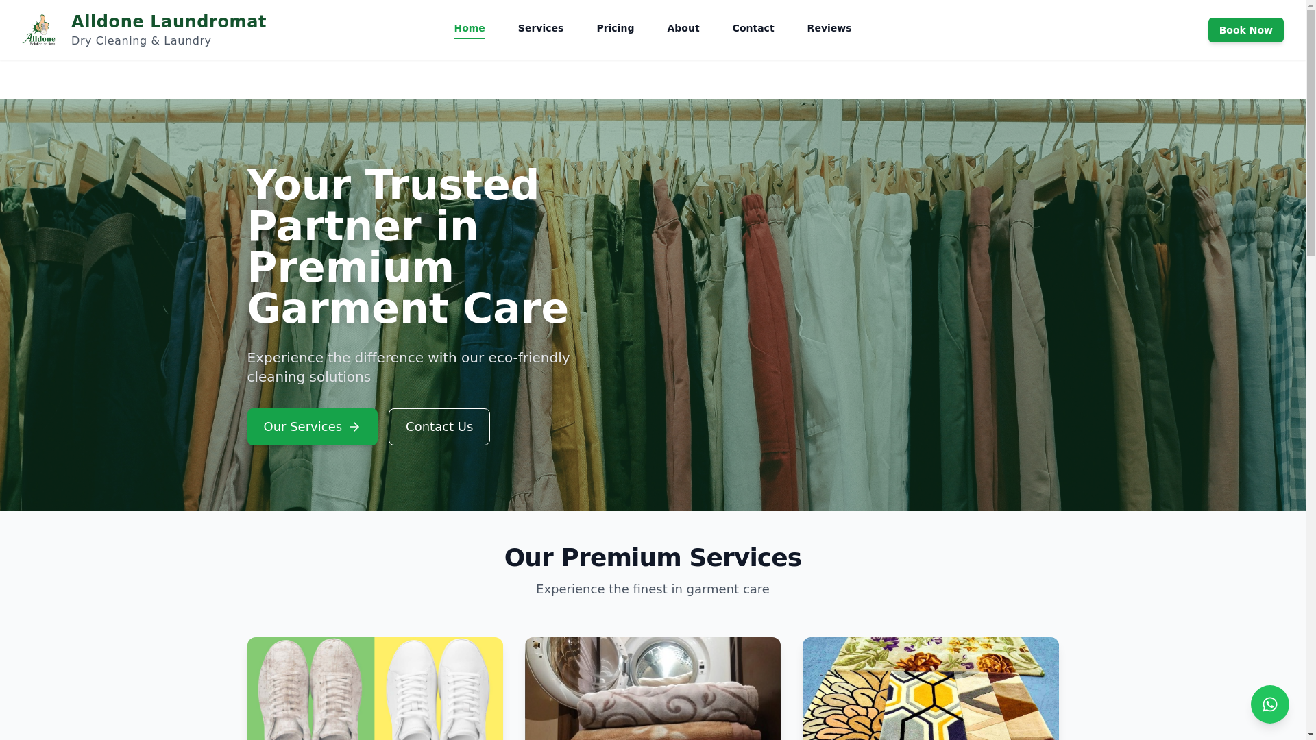 website screenshot of https://dry-cleaning-website.pages.dev/