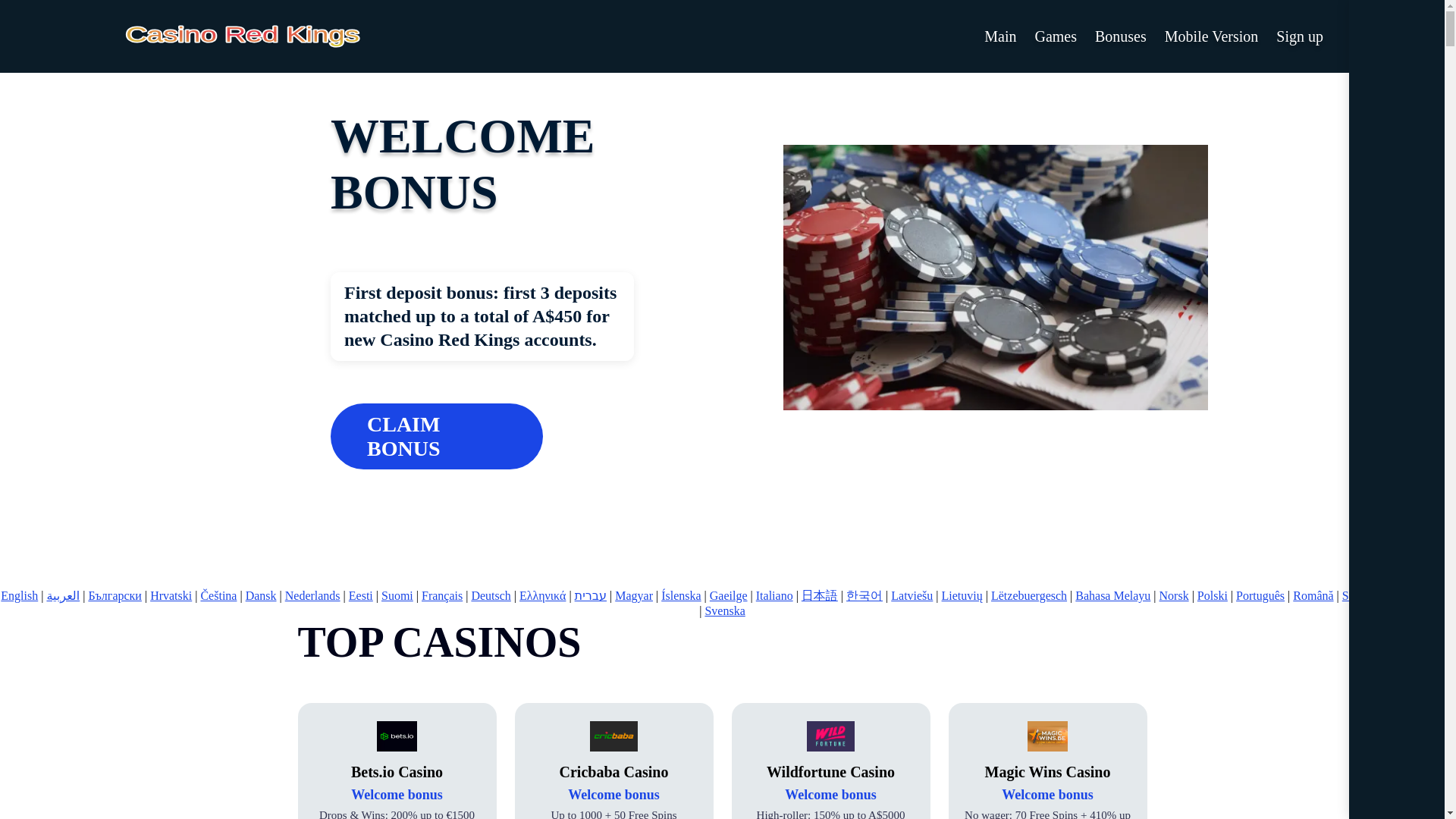 website screenshot of https://casinoredkings1.bond/