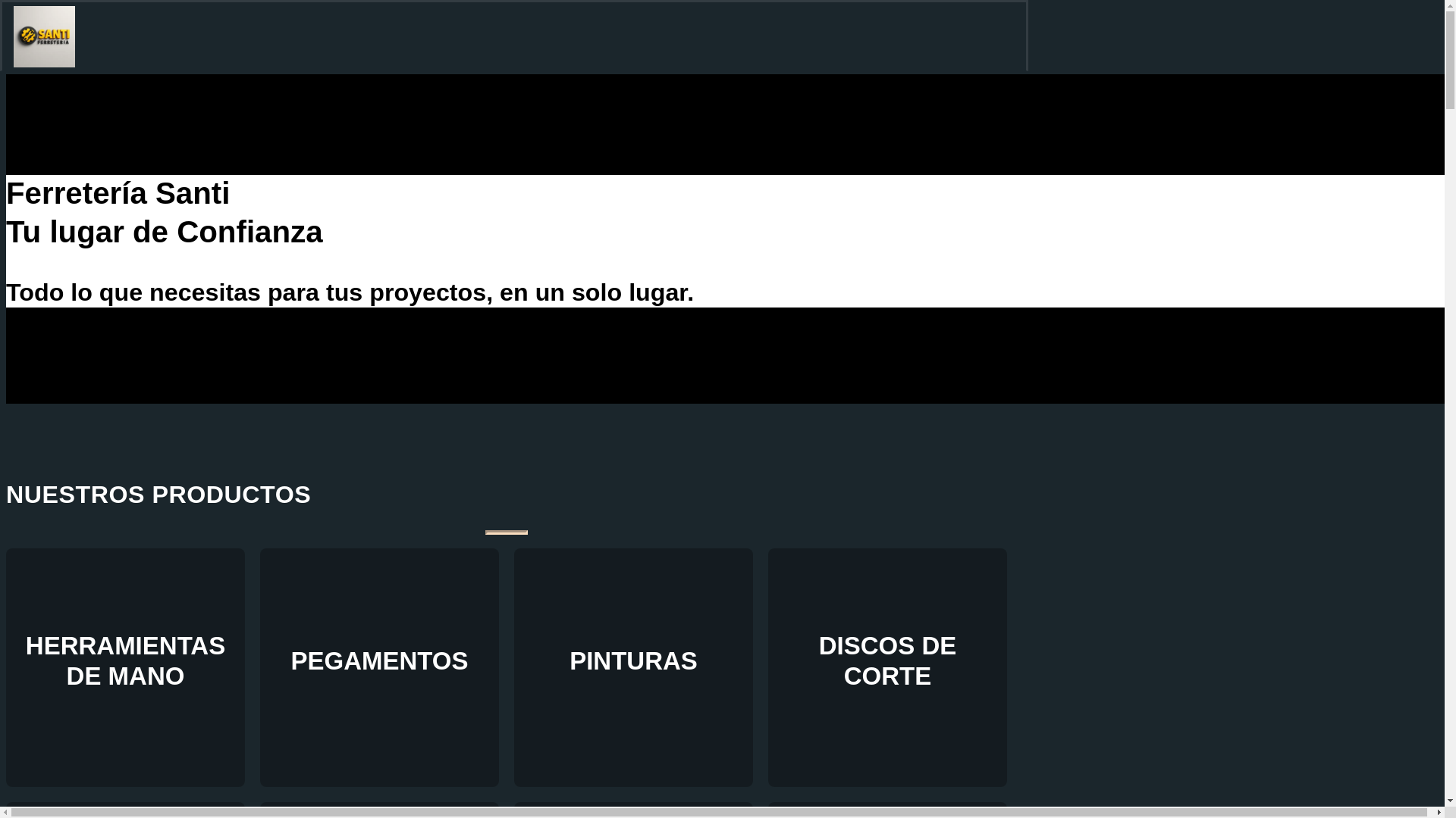 website screenshot of https://ferreteria-santi.com/
