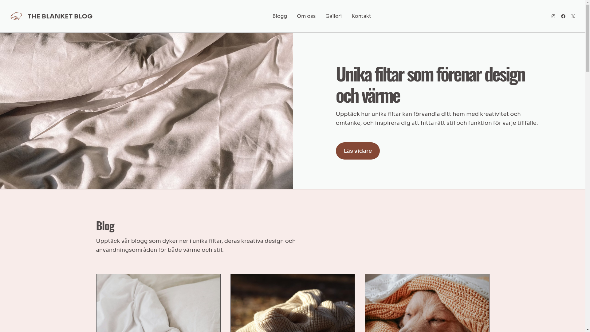 website screenshot of https://the-blanket-blog-now.nu/