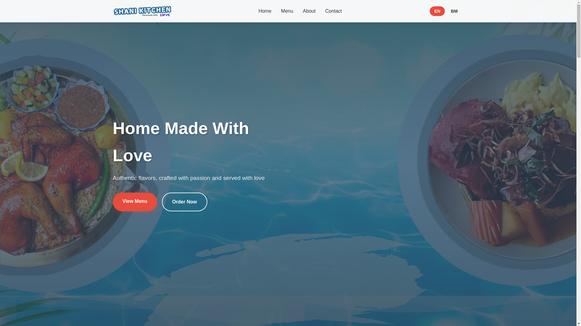 website screenshot of https://shani-kitchen.pages.dev/