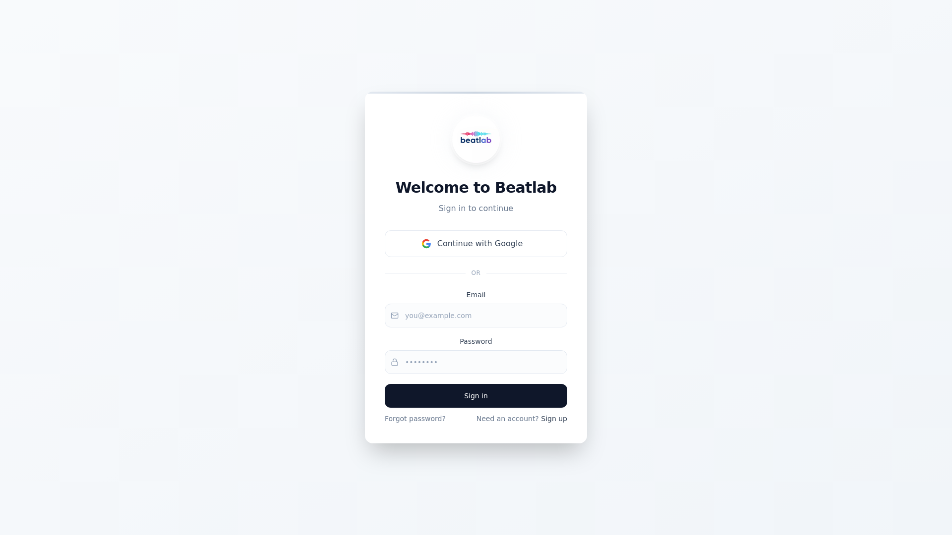 website screenshot of https://origbeats.com/