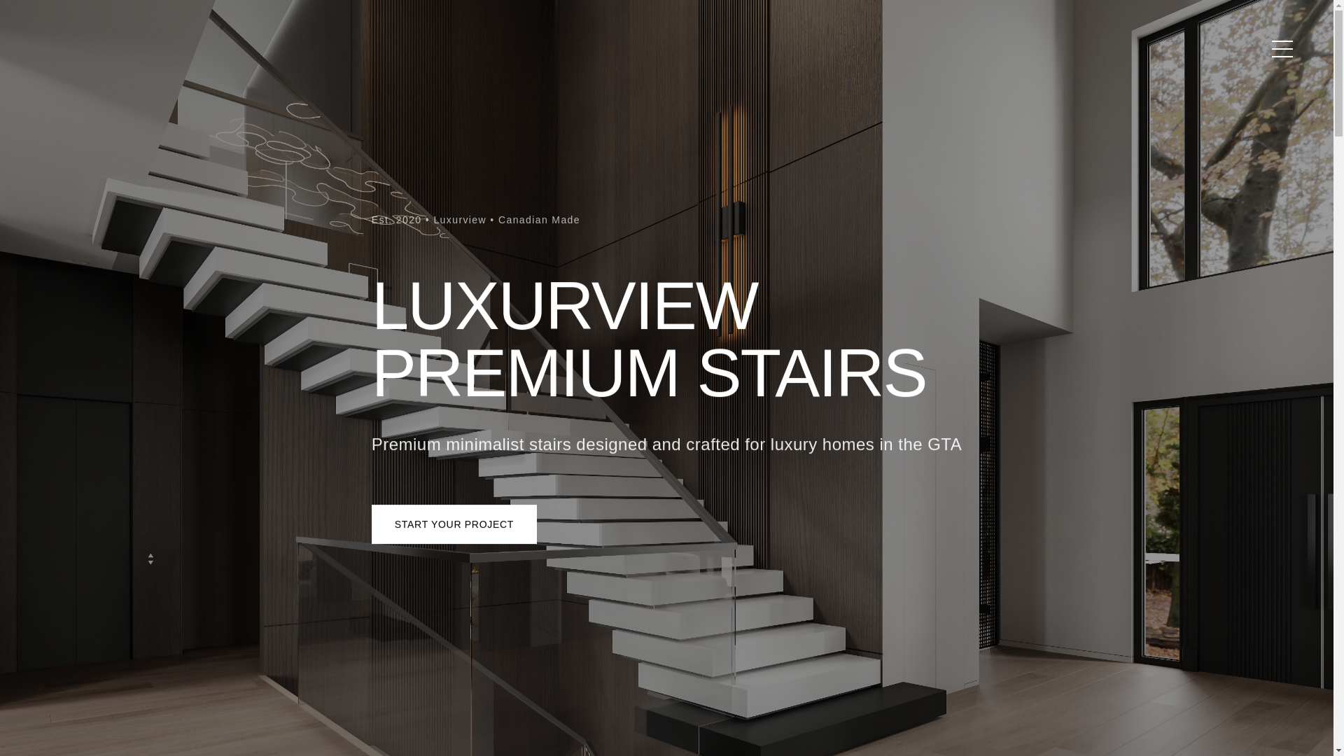 website screenshot of https://luxurview.ca/