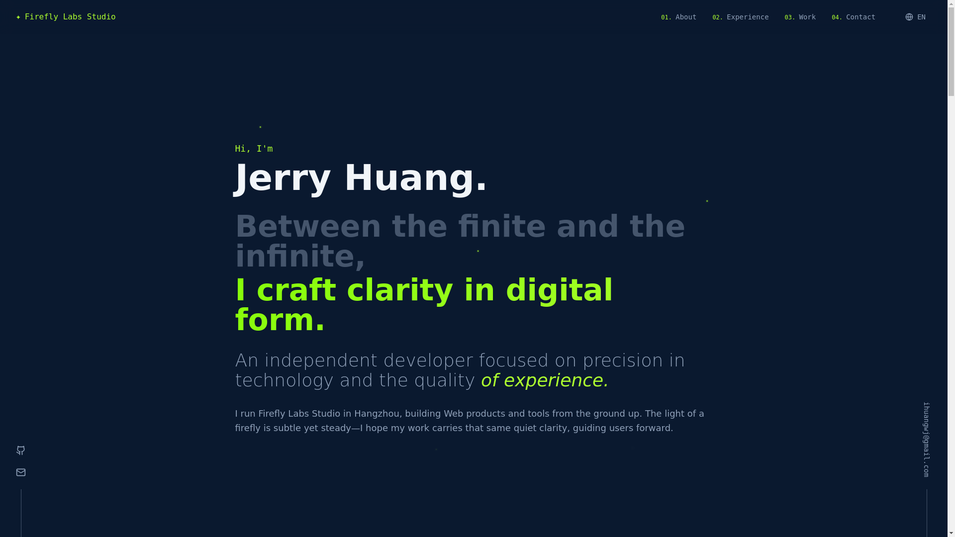 website screenshot of https://fireflylabs.studio/