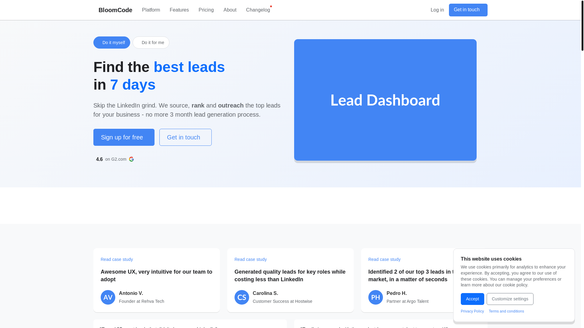 website screenshot of https://bloomcode.pages.dev/