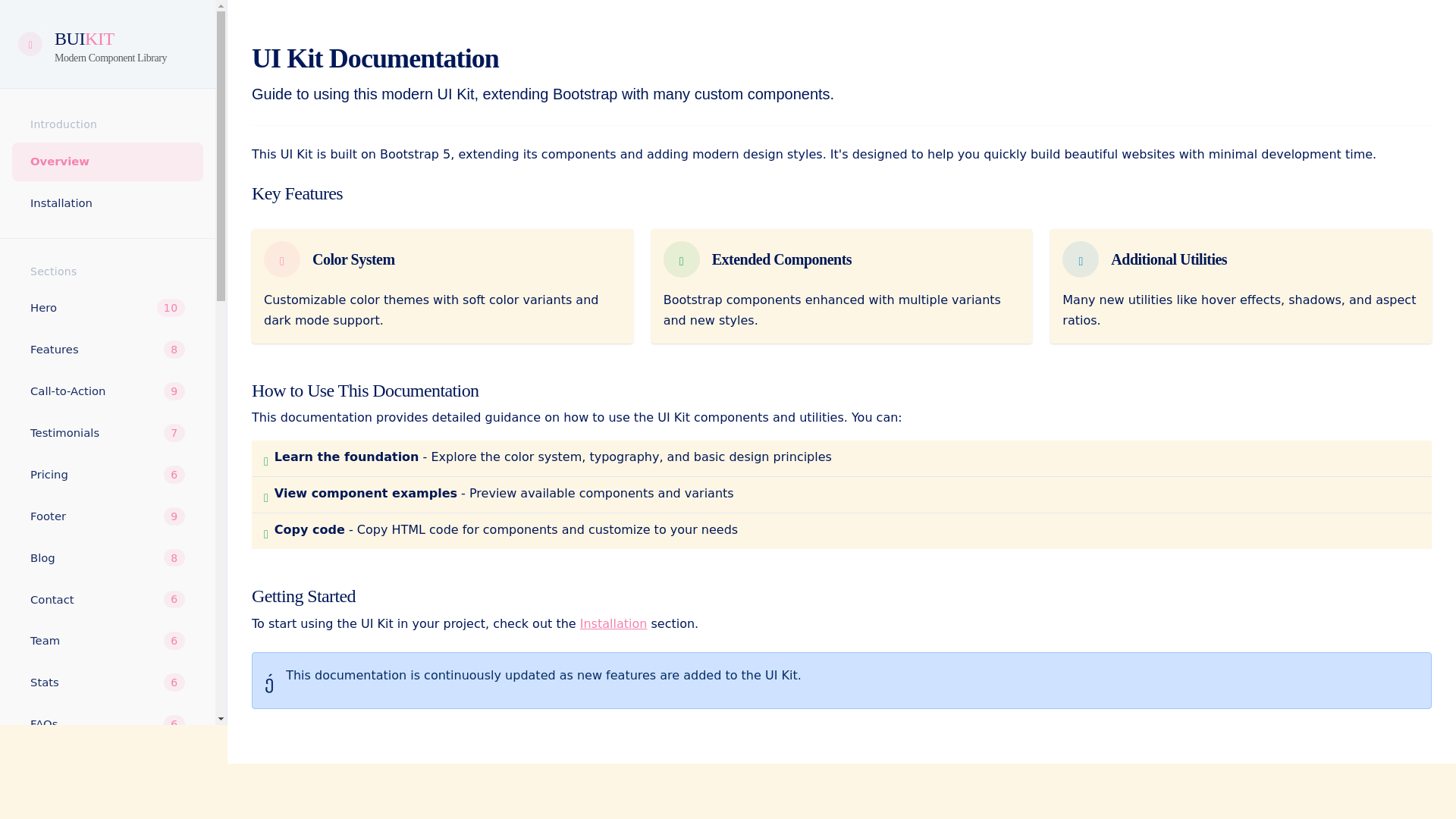 website screenshot of https://bui-kit-candy-pink.pages.dev/