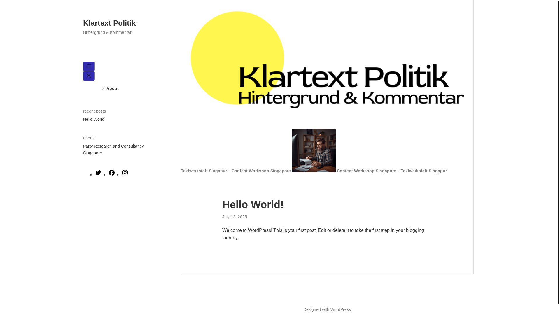 website screenshot of https://klartextpolitik.com/
