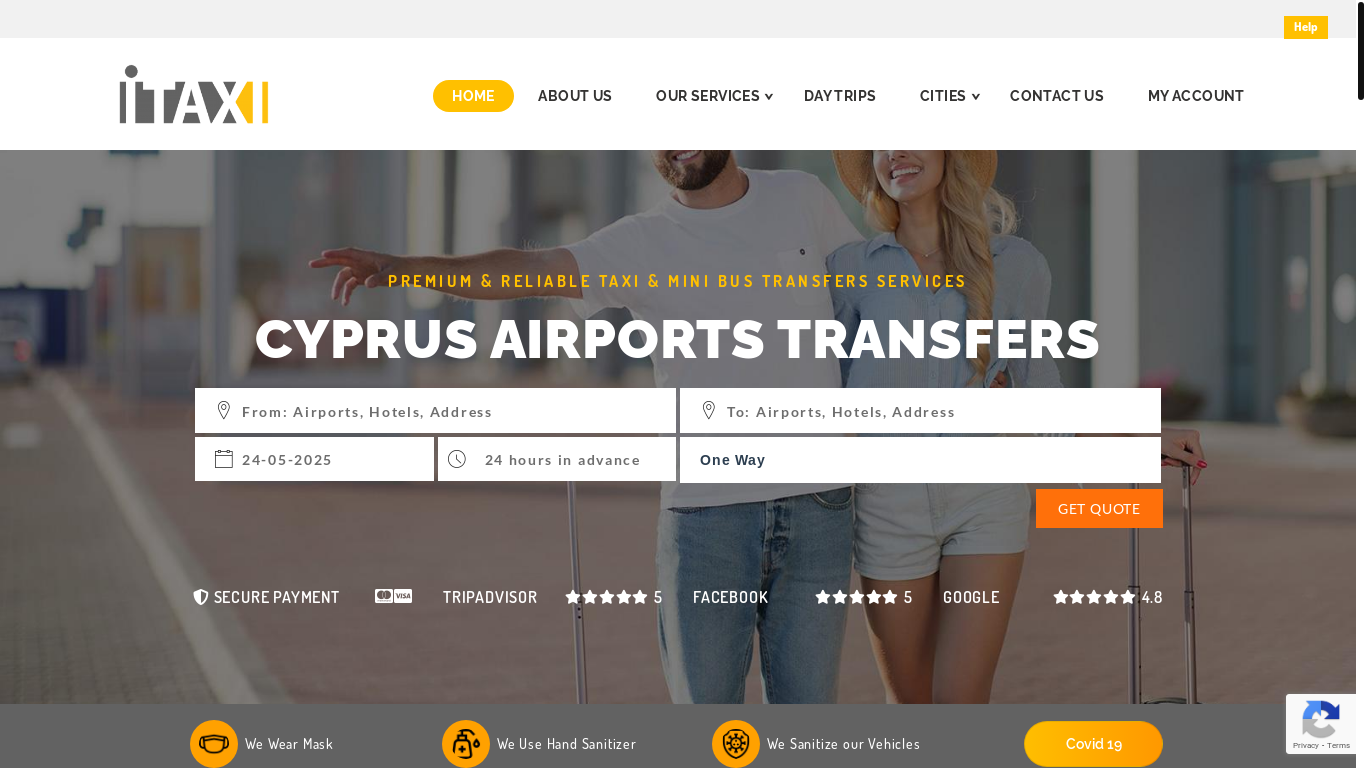 website screenshot of https://itaxicyprus.com/