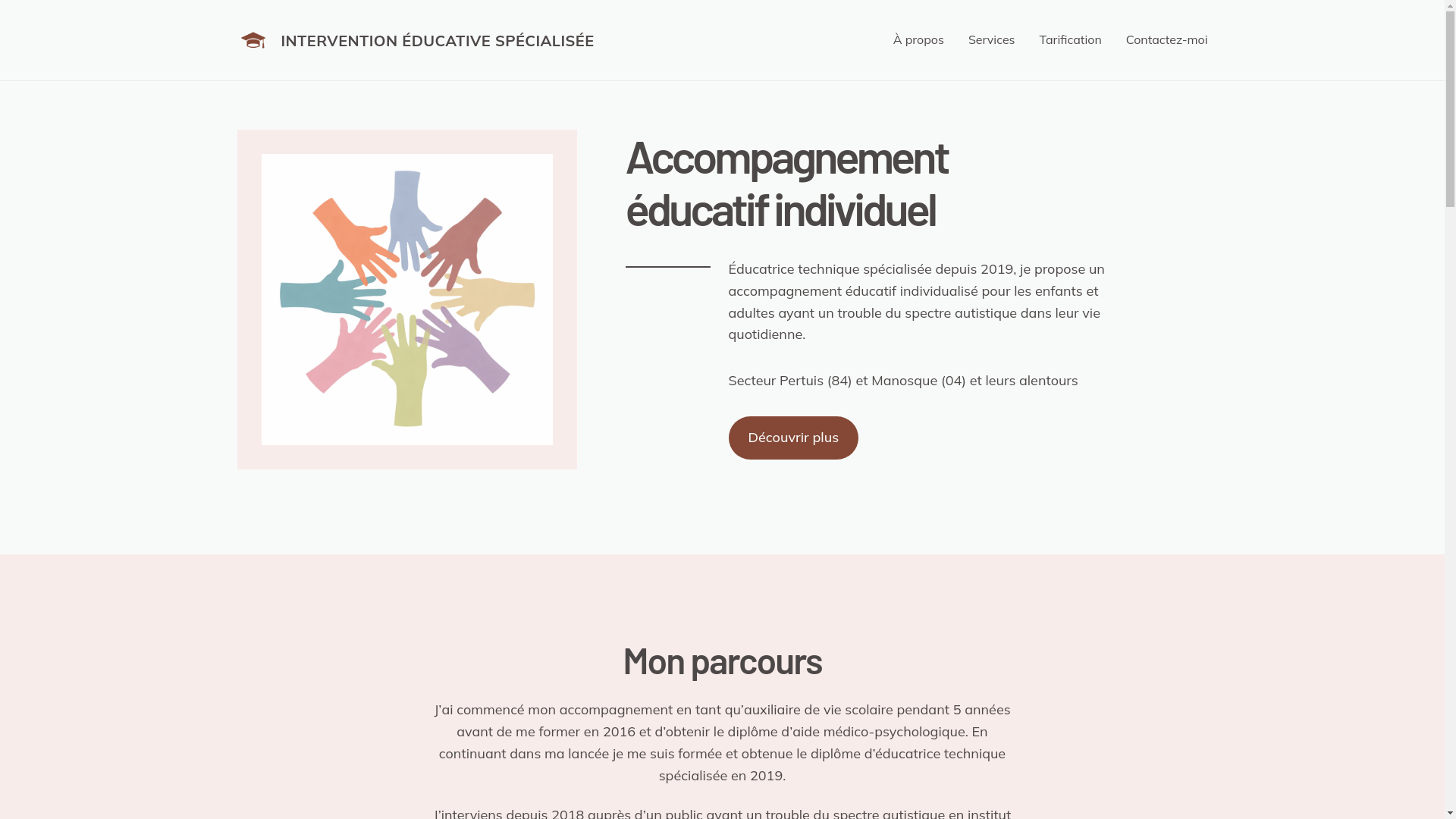 website screenshot of https://marieeduclib.fr/