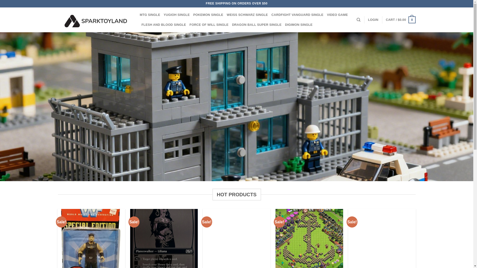 website screenshot of https://sparktoyland.com/