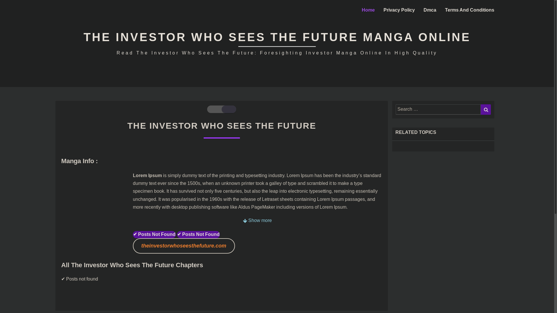website screenshot of https://theinvestorwhoseesthefuture.com/