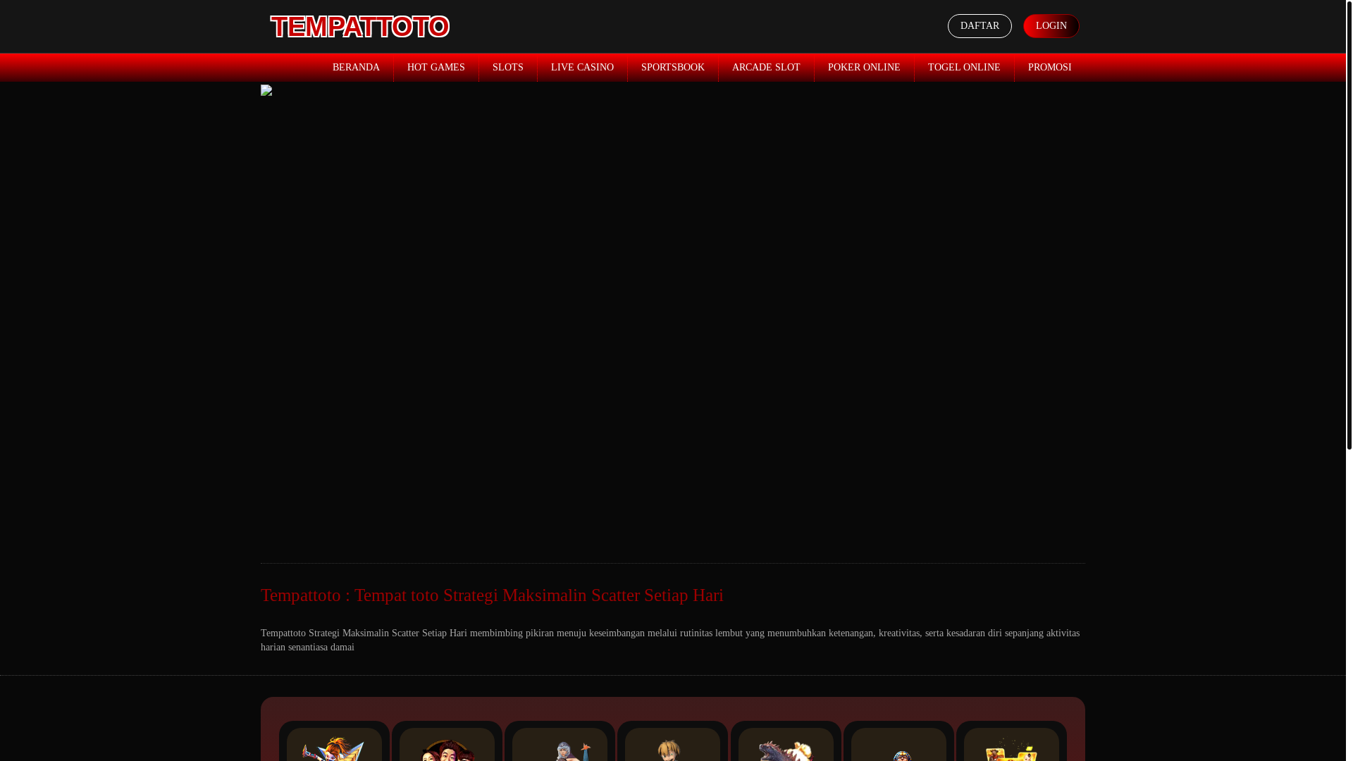 website screenshot of https://tempattoto.net/