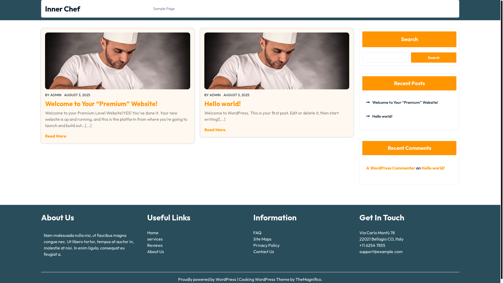 website screenshot of https://the-chef-within.com/