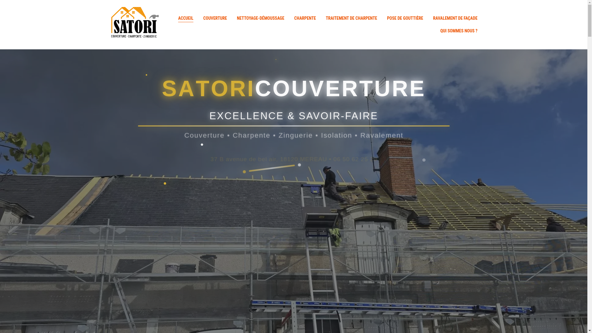 website screenshot of https://satori-couverture.com/