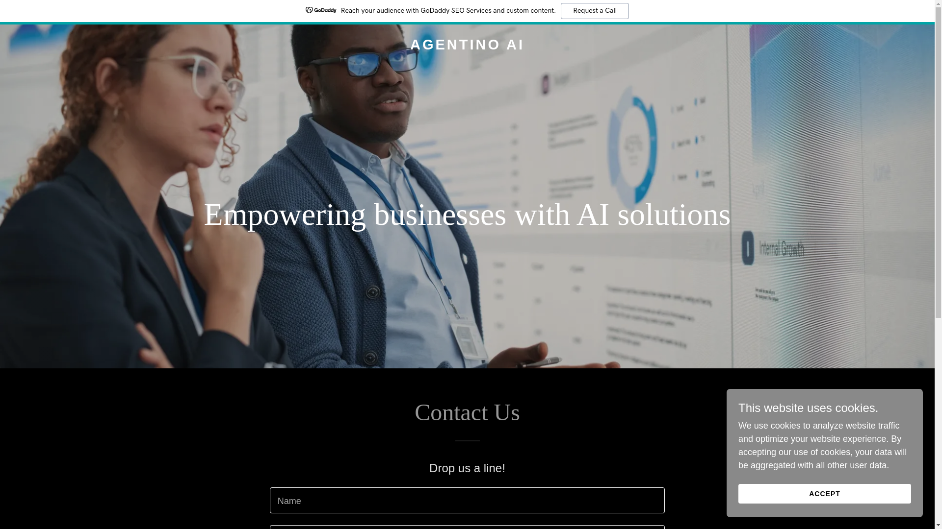website screenshot of https://agentinoai.com/