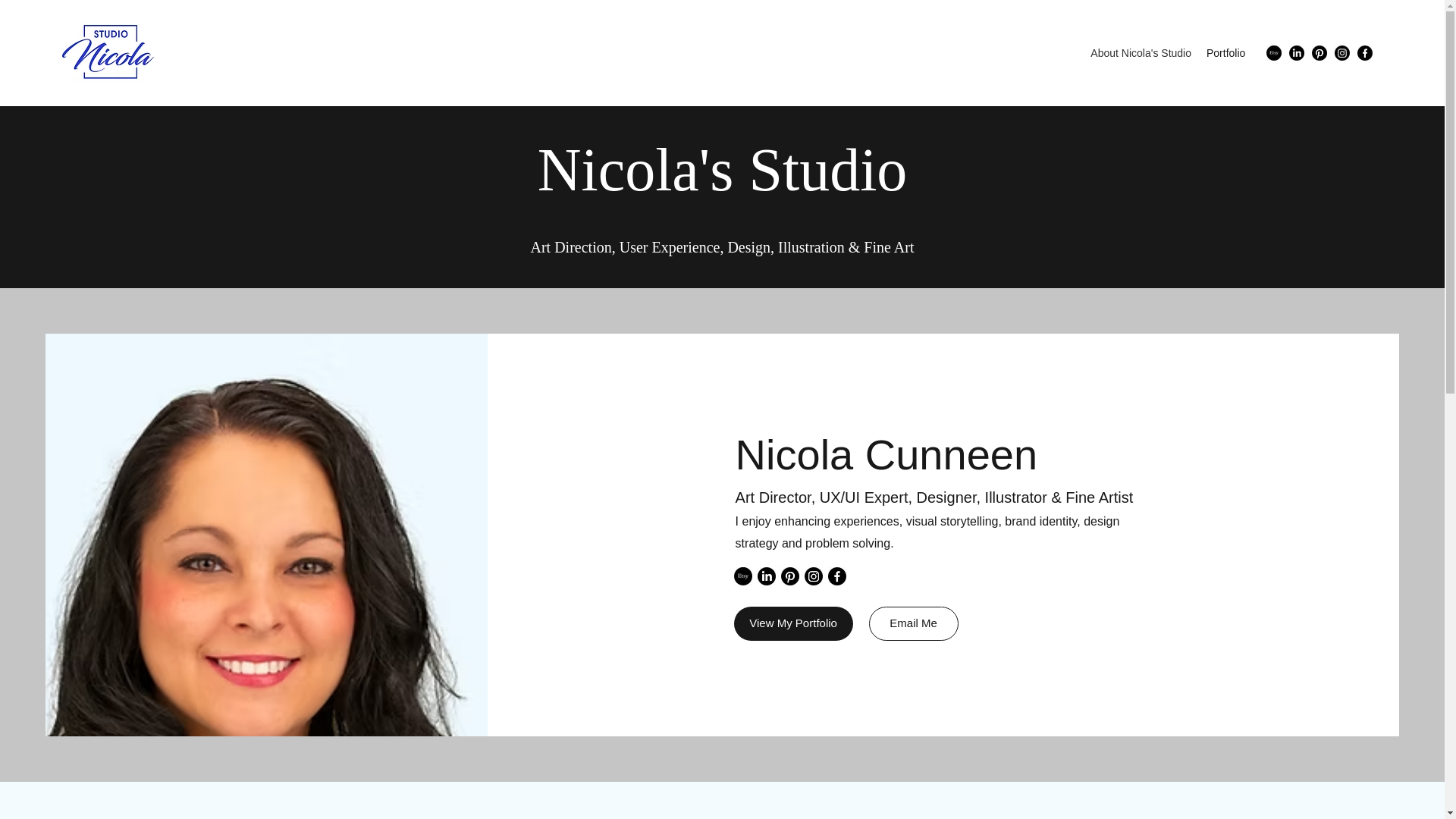 website screenshot of https://watercolorbynicola.com/