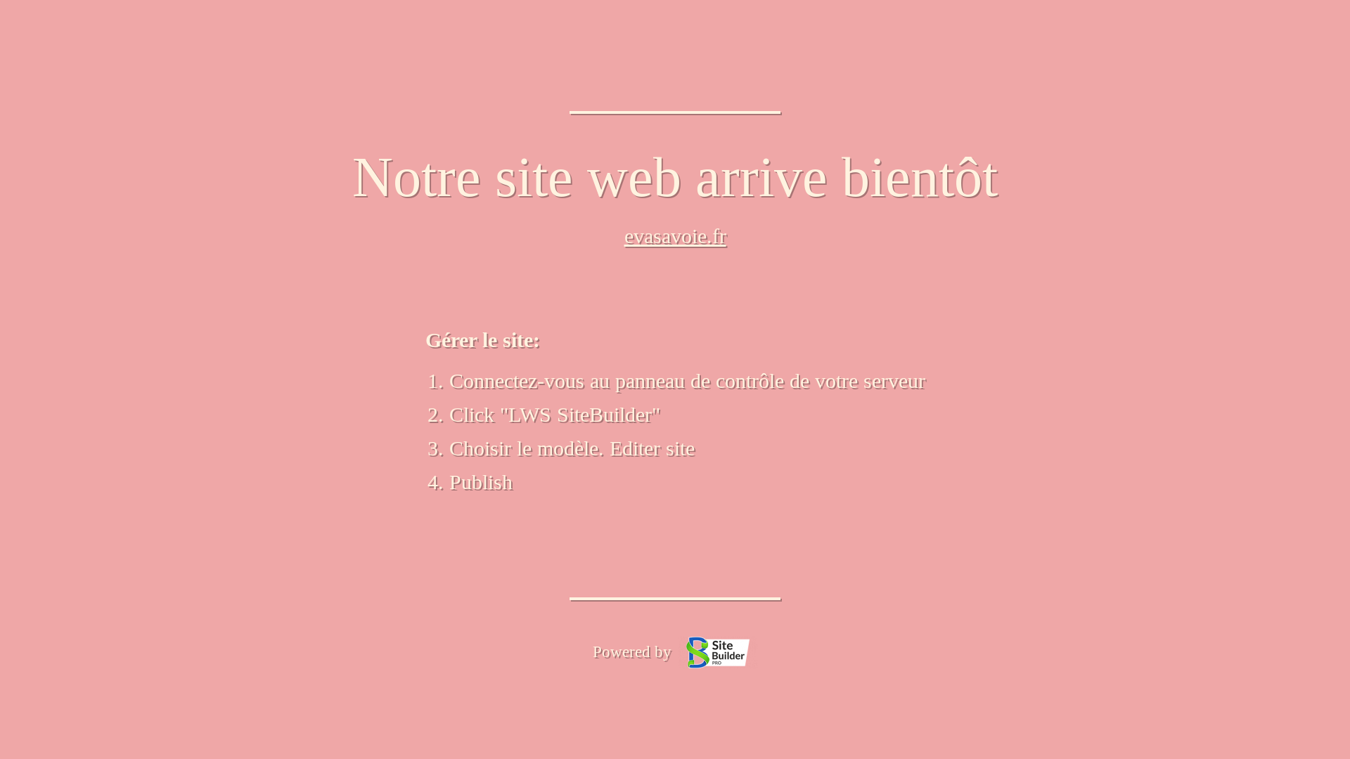 website screenshot of https://evasavoie.fr/
