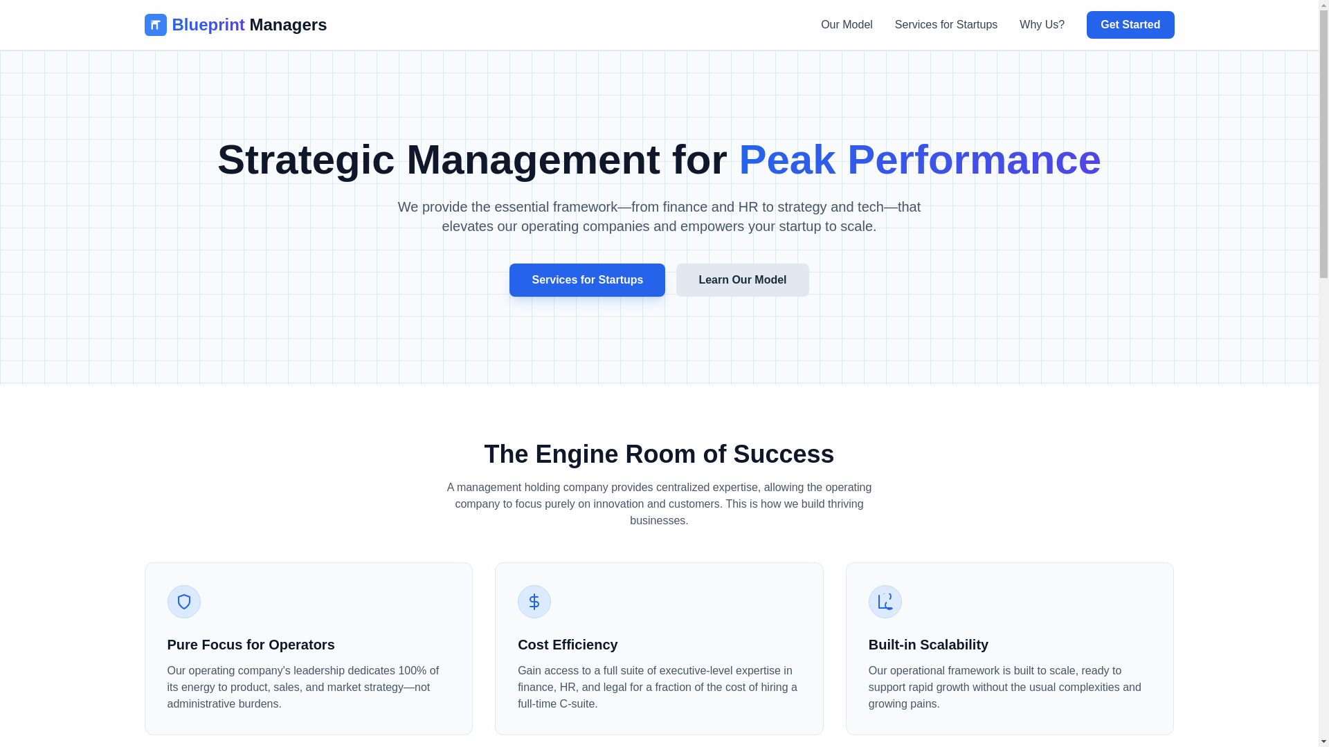 website screenshot of https://blueprint-managers.pages.dev/
