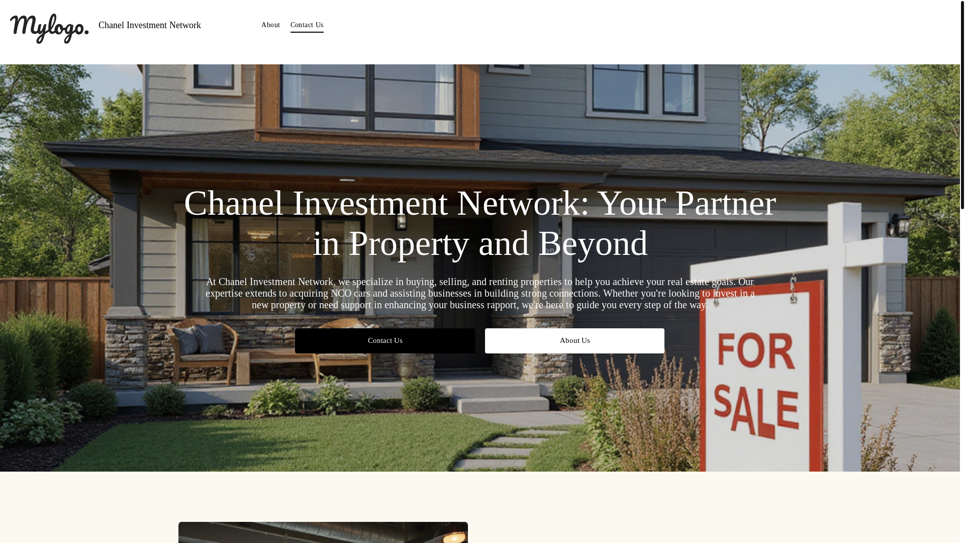 website screenshot of https://chanelinvestmentnetwork.com/