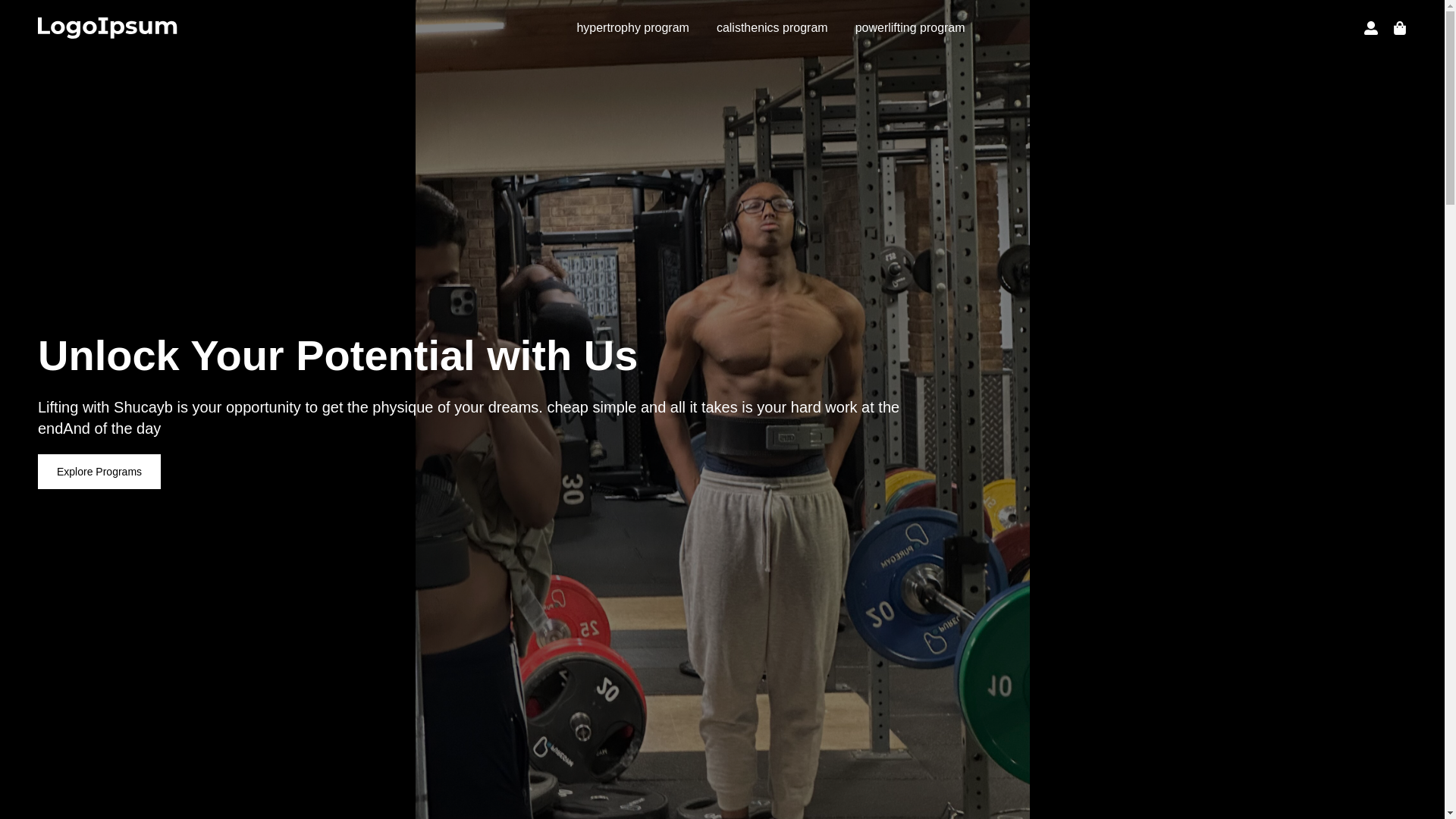 website screenshot of https://liftingwithshucayb.com/