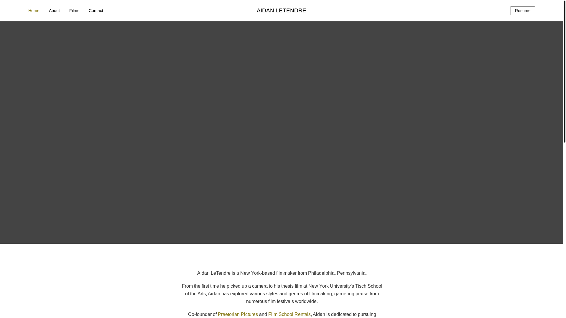 website screenshot of https://aidan-letendre.pages.dev/