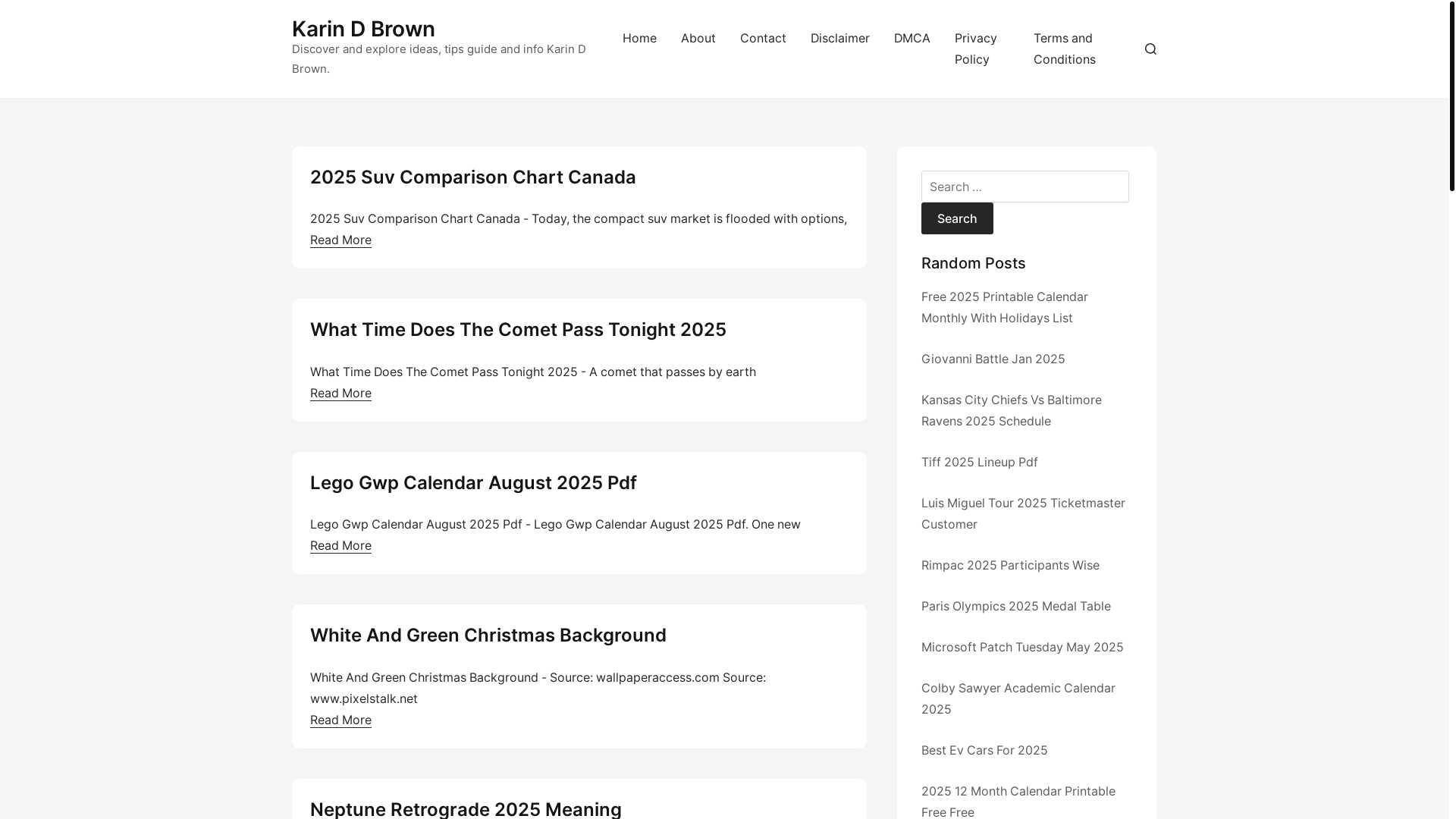 website screenshot of https://karindbrown.pages.dev/