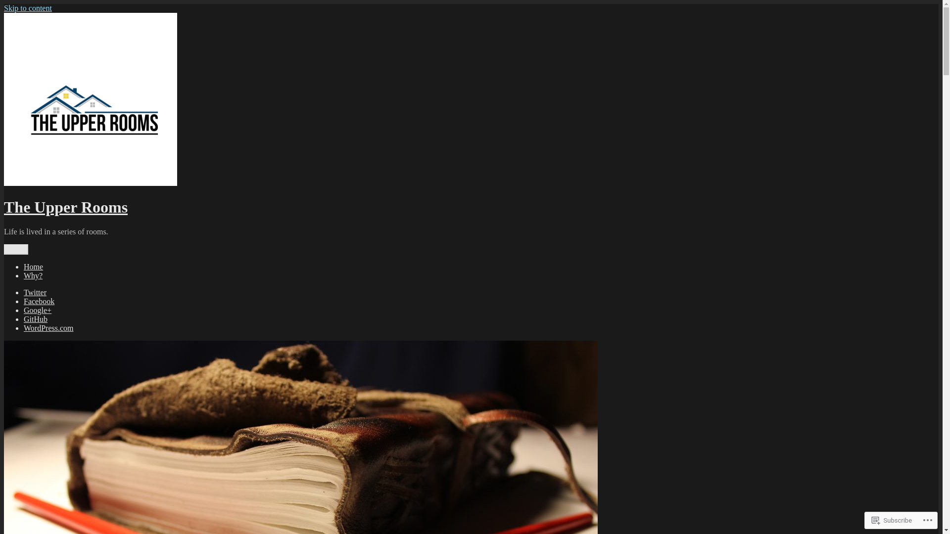 website screenshot of https://theupperrooms.org/