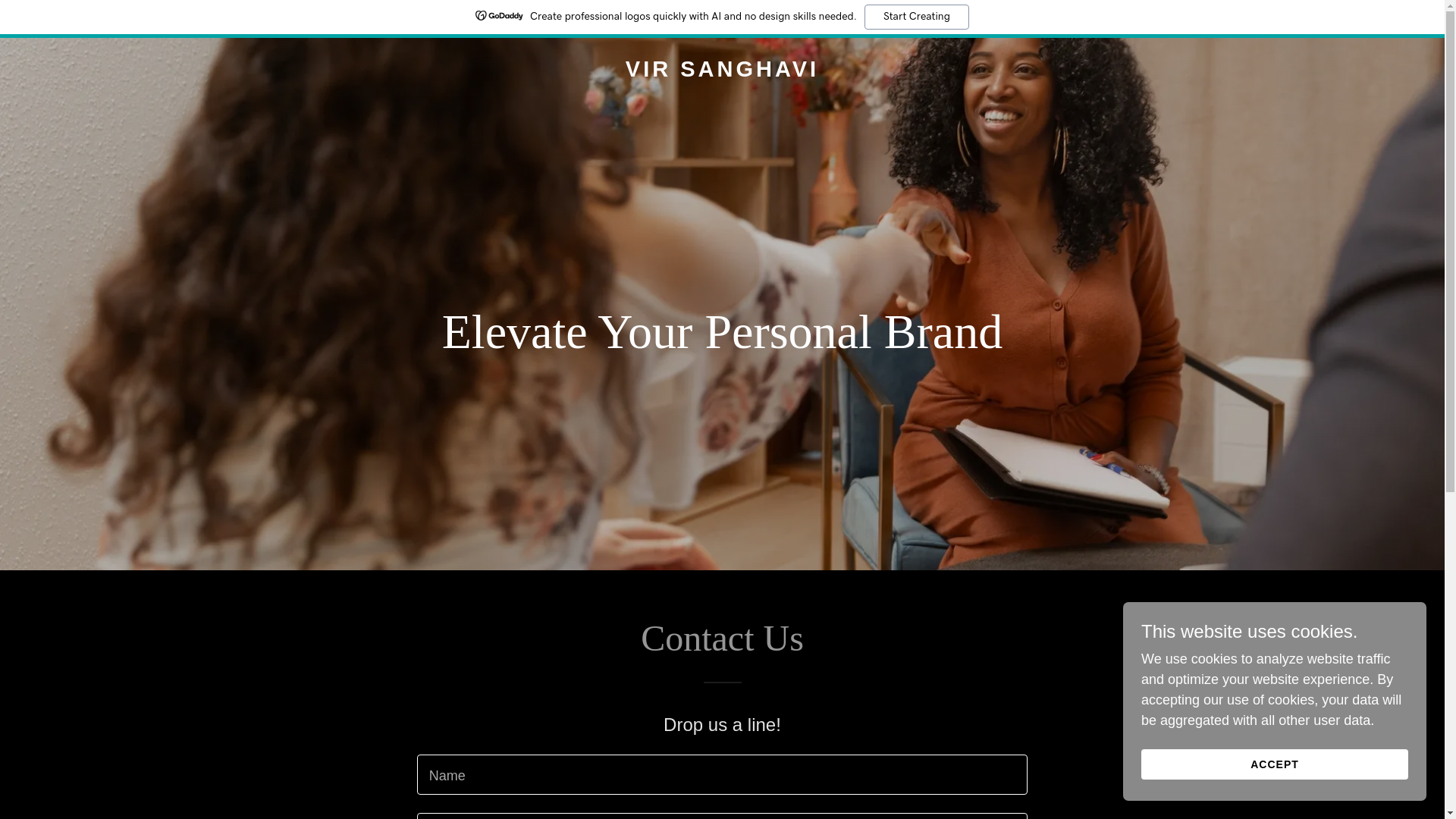 website screenshot of https://virsanghavi.info/